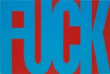 Sarah Morris, Fuck, 1996, household paint on canvas
