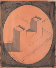 Untitled by Thomas Schütte, lacquer on paper, sold Feb 2020