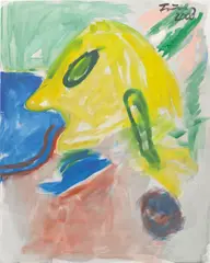 Untitled by Günther Förg, 2000, acrylic on canvas, sold Feb 2020