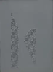 Walter Leblanc, Archétypes, 1980, cotton threads, grey latex, graphite and wood on cardboard