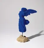 Yves Klein, La Victoire de Samothrace, 1962, dry pigment and synthetic resin on plaster with metal rod on stone base
