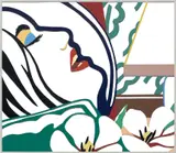 Tom Wesselmann, Bedroom Face with Green Wallpaper (Variation), 1983-1985, Japan flat oil paint on laser-cut aluminium