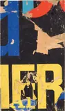 Rotella, Litterings, 1958, décollage on canvas