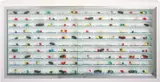 Damien Hirst, Day by Day, 2003, Stainless steel, glass and wooden cabinet with Dymo tape and pills