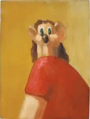 The Joker by George Condo, 2002, oil on canvas, sold Feb 2020