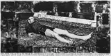 Rinus Van de Velde, You seem unrelated to the world of apppearances. I told him. After a brief moment of silence he replied: "On Sundays I may not allow myself to be seen on the streets, for I have no Sunday clothes. In my steady and thrifty life I am like a field mouse, 2016, charcoal on paper