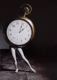 Laurie Simmons, Walking Pocket Watch (color)/ The Music of Regret, 2006, Flex print