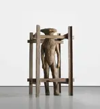 Magdalena Abakanowicz, Gutron in Cage, 2005, bronze