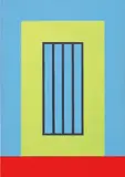 Peter Halley, Yellow Prison, 1999, acrylic, fluorescent acrylic, and Roll-A-Tex on two attached canvases