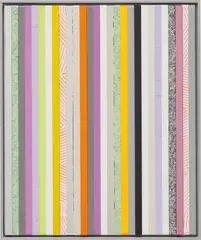 Anselm Reyle, Untitled, 2008, acrylic, mirror, silver foil, glitter and mixed media on canvas