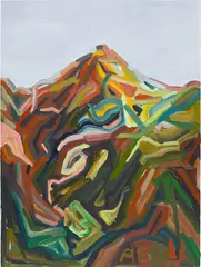Andy Woll, Mt. Wilson (Western IX), 2016, oil on canvas