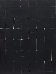 Latifa Echakhch, Sans Titre XXXIX (LE 310), 2012, black carbon paper on canvas