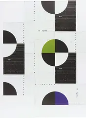 Michael Riedel, Untitled (16), 2010, collaged posters on canvas