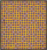 Victor Vasarely, Haynal, 1964, casein and paper collage on panel, in artist's frame