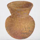 Farhad Moshiri, TINY JAR (GOLD ON MULTICOLOR), 2007, oil and paper collage on canvas