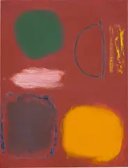 Patrick Heron, Small Brown with Green and Yellow, 1962