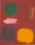 Patrick Heron, Small Brown with Green and Yellow