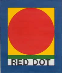 R.A. Sir Peter Blake, Red Dot, 2004, paper collage on board