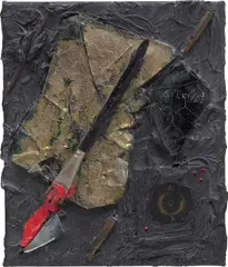 Derek Jarman, Silence, 1987, mixed media on canvas
