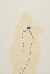 MIND by Antony Gormley, 2019, carbon and shellac on paper, offered Jul 2020