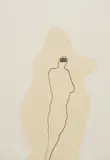Antony Gormley, MIND, 2019, carbon and shellac on paper