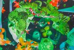Flower by Marc Quinn, 2010, oil on canvas, sold Jul 2020