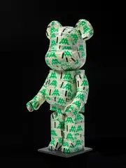 Bearbrick Toy by Invader, 2006, packing tape on plastic mould, sold Jul 2020