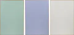 Isaac Brest, There are more books about books than any other subject, 2013, drywall, in artist's frames, in 3 parts