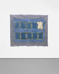 Claude Viallat, Composition, 1967, dye on fabric