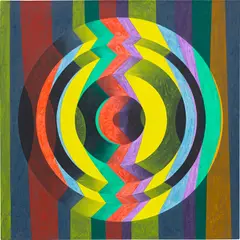 Untitled by Peter Schuyff, 1996, oil on canvas, sold Jul 2020