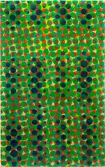 Peter Zimmermann, OK Raster (OK Pattern), 2000, resin on canvas