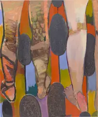 Ryan Mosley, Studio Legs, 2009-2010, oil on linen