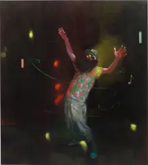 In Da Club - The Vision by Nigel Cooke, 2010, oil on linen backed with sail cloth, sold Jul 2020