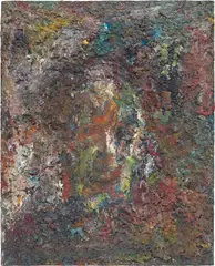 Autoportrait by Eugène Leroy, 1974-1977, oil on canvas, sold Jul 2020