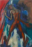 Seerosen Ricki by Rainer Fetting, 1983, oil on linen, sold Jul 2020