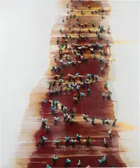 Juan Genovés, Trasiego, 2006, acrylic on canvas laid on plywood