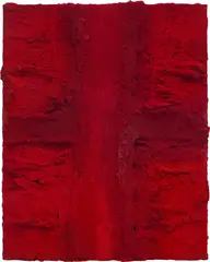 Red Vulcano by Marcello Lo Giudice, 2016, oil and pigment on canvas, sold Jul 2020