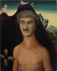 The Return of Henri Bergson with New Problems by Ged Quinn, 2010, oil on canvas, sold Jul 2020