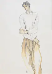 Howard Tangye, Mark, 1989, graphite, oil and gouache on paper