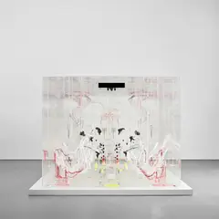 David Altmejd, Le souffle et la voie, 2010, Plexiglas, chain, metal wire, cotton thread, acrylic paint, epoxy clay and acrylic gel