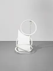 Ida Ekblad, Green River, 2011, sandblasted welded steel and lacquer
