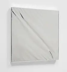 Argento Specchio Piuma by John Armleder, 1998, mirrored plastic, offered Jul 2020