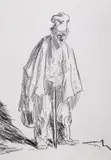 Vik Muniz, Beggars #1 (from Beggars after Rembrandt), 2001, gelatin silver print