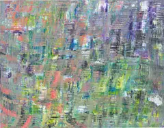 Futurescape by Sassan Behnam-Bakhtiar, 2018-2019, oil on canvas, sold Jul 2020