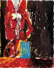 Georg Baselitz, Das letzte Selbstbildnis I, 1982, oil on canvas