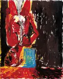 Georg Baselitz, Das letzte Selbstbildnis I, 1982, oil on canvas