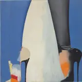 Allen Jones, Project for Fifteen Foot Women, 1967, oil and graphite on canvas