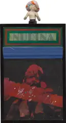 R.A. Sir Peter Blake, Nudina, 1961-64, oil and enamel on Masonite and wood, in artist's frame with attached ornament