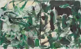 Joan Mitchell, Untitled, 1975, oil on canvas, diptych