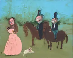 Day Out by Genieve Figgis, 2018, acrylic on canvas, sold Oct 2020